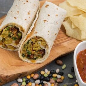 Onion Bhajji Wrap