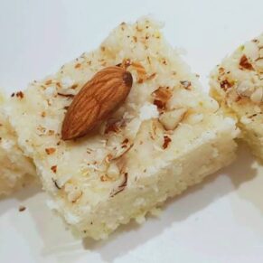 Almond burfi